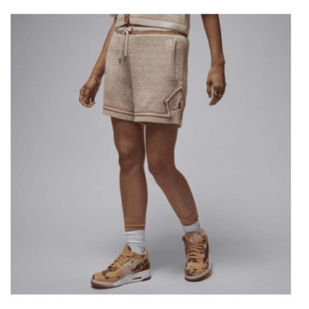 Jordan High Waist Tan Women's Shorts